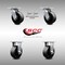 Service Caster 5 Inch SS Glass Filled Nylon Caster Set with Roll Bearings 2 Swivel Lock 2 Rigid SCC-SS30S520-GFNR-BSL-2-R-2 - alternate 1